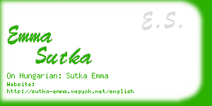 emma sutka business card